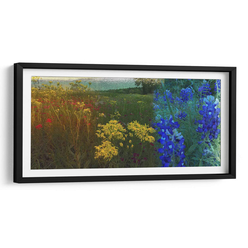 36X72 Panorama De Flores Silvestres (Ceniza) - Sisa Jasper | Cuadro decorativo de Canvas Lab