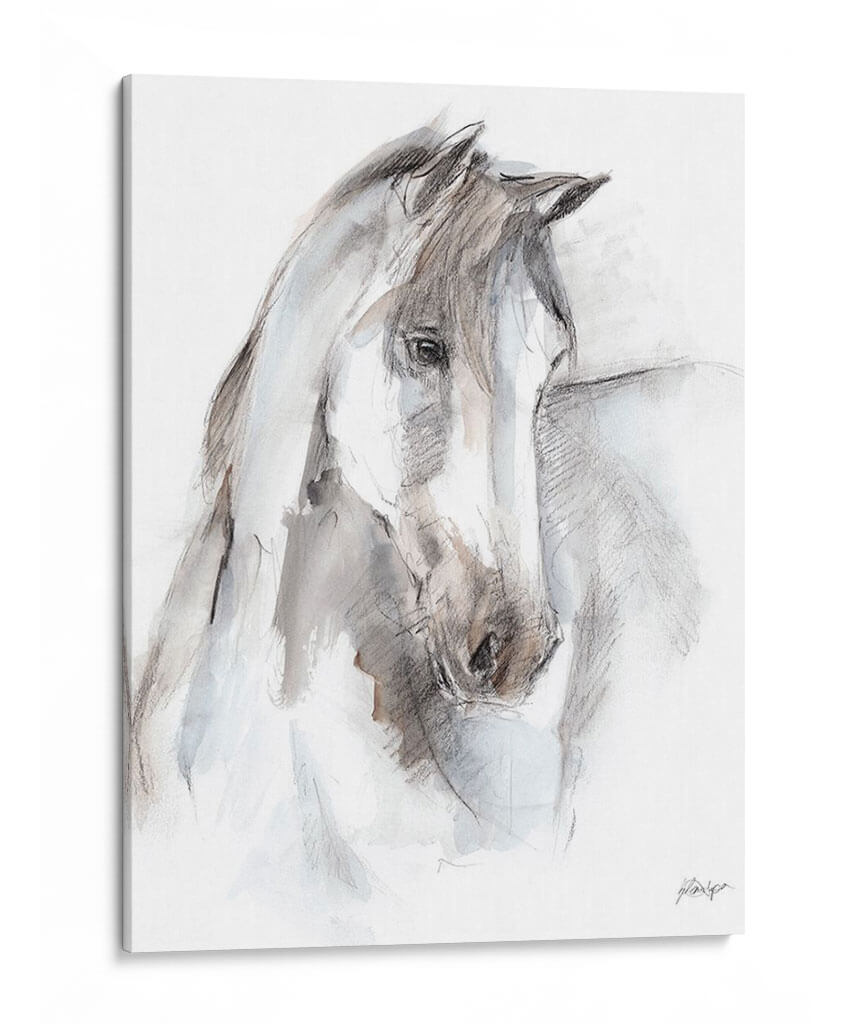Estudio Equino Acuarela I - Ethan Harper | Cuadro decorativo de Canvas Lab