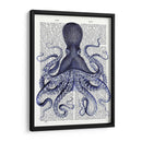 Octopus Azul Personalizado 3 (Ceniza) - Fab Funky | Cuadro decorativo de Canvas Lab