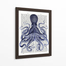 Octopus Azul Personalizado 3 (Ceniza) - Fab Funky | Cuadro decorativo de Canvas Lab