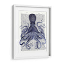 Octopus Azul Personalizado 3 (Ceniza) - Fab Funky | Cuadro decorativo de Canvas Lab
