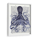 Octopus Azul Personalizado 3 (Ceniza) - Fab Funky | Cuadro decorativo de Canvas Lab