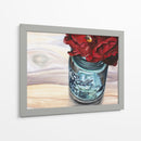 Firma De Bola Personalizada Flor Iii (Ceniza) - Redstreake | Cuadro decorativo de Canvas Lab