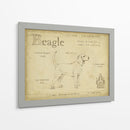 Beagle Antiguo (Ceniza) - Ethan Harper | Cuadro decorativo de Canvas Lab