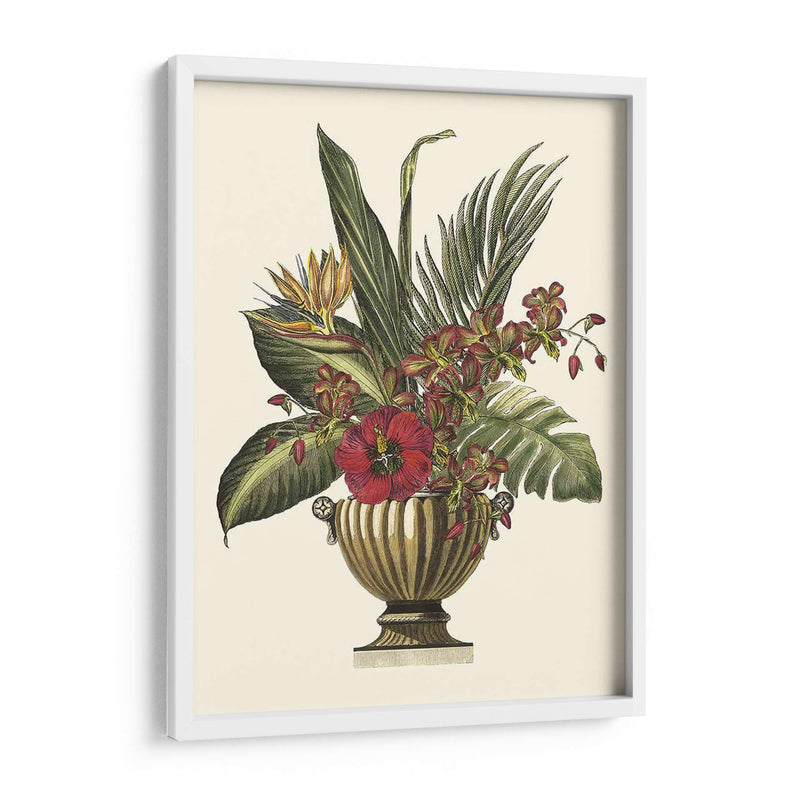 Follaje Tropical En Urn I - Vision Studio | Cuadro decorativo de Canvas Lab