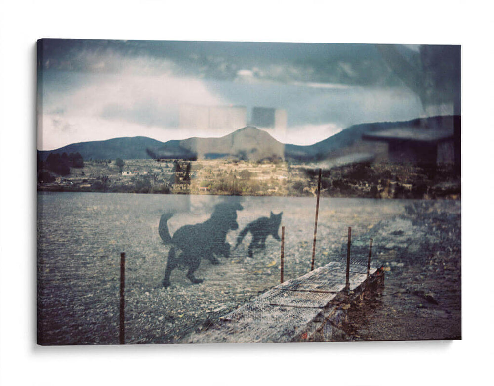 Dos amigos jugando en el pueblo de Galeana NL - Raúl Ruz | Cuadro decorativo de Canvas Lab