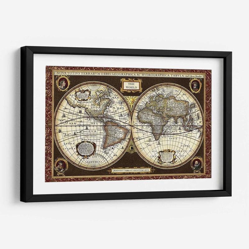 Mapa Del Mundo Decorativo - Vision Studio | Cuadro decorativo de Canvas Lab