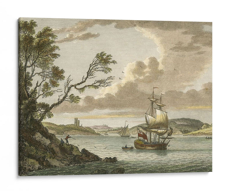 Castillo De Benton, Milford Haven - P. Sandby | Cuadro decorativo de Canvas Lab