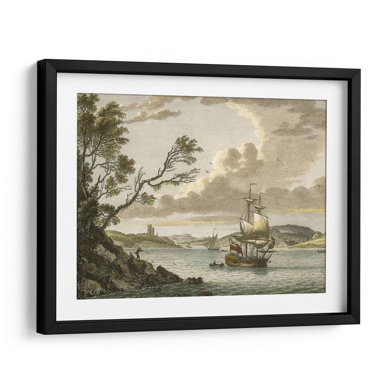 Castillo De Benton, Milford Haven - P. Sandby | Cuadro decorativo de Canvas Lab