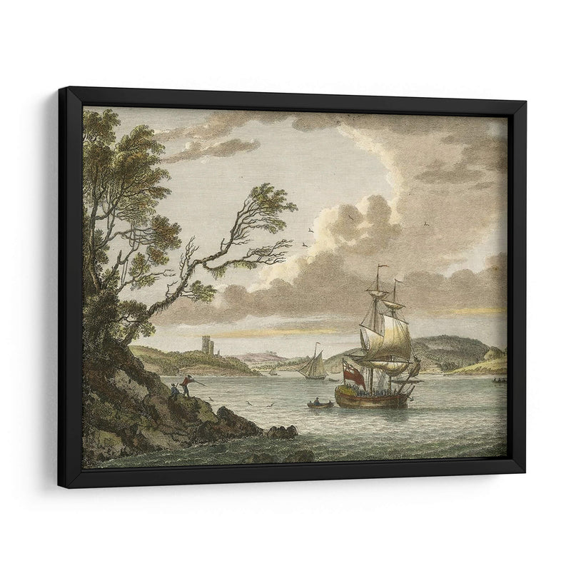 Castillo De Benton, Milford Haven - P. Sandby | Cuadro decorativo de Canvas Lab