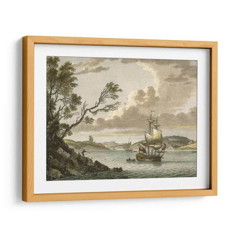 Castillo De Benton, Milford Haven - P. Sandby | Cuadro decorativo de Canvas Lab