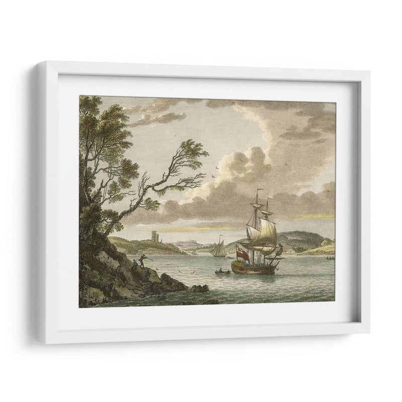 Castillo De Benton, Milford Haven - P. Sandby | Cuadro decorativo de Canvas Lab