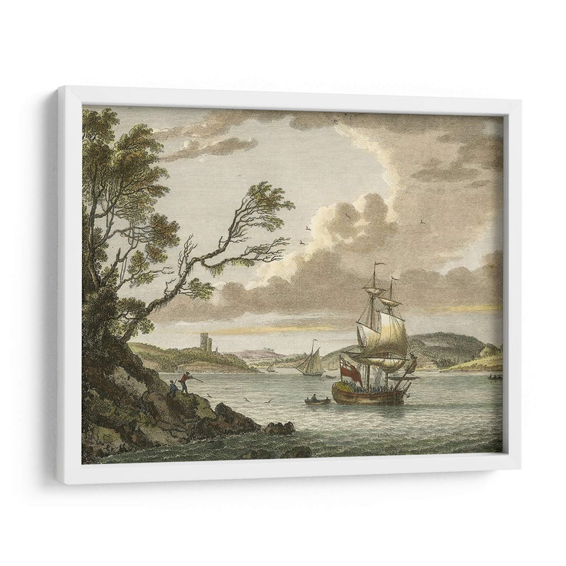 Castillo De Benton, Milford Haven - P. Sandby | Cuadro decorativo de Canvas Lab