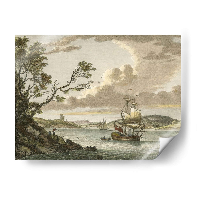 Castillo De Benton, Milford Haven - P. Sandby | Cuadro decorativo de Canvas Lab