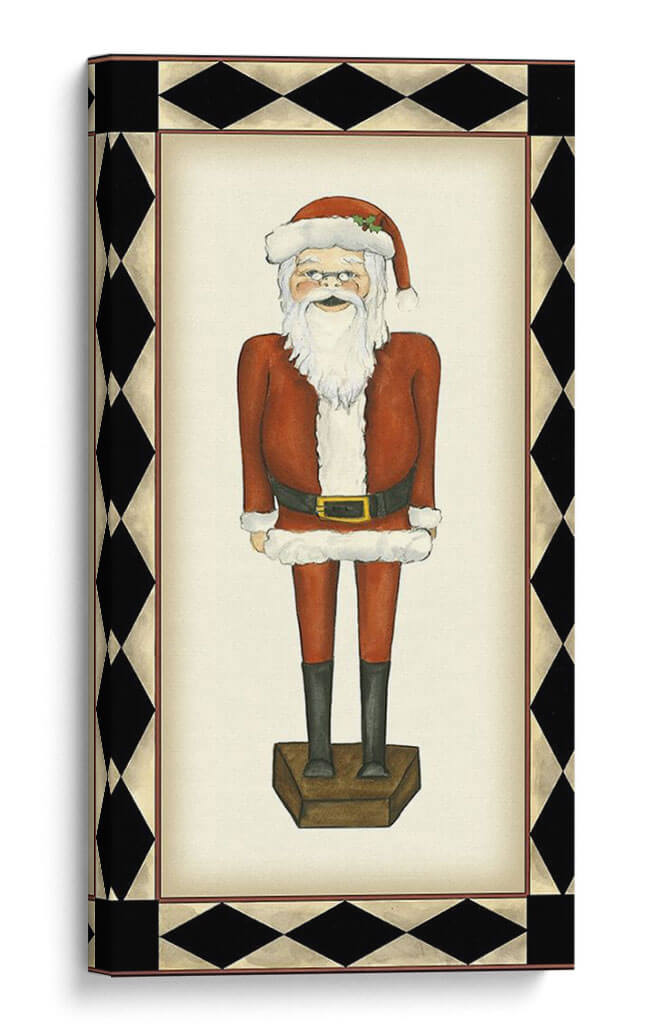 Jolly Santa - Jennifer Goldberger | Cuadro decorativo de Canvas Lab