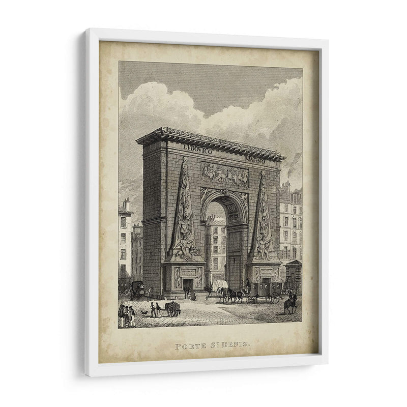 Porte St. Denis - A. Pugin | Cuadro decorativo de Canvas Lab