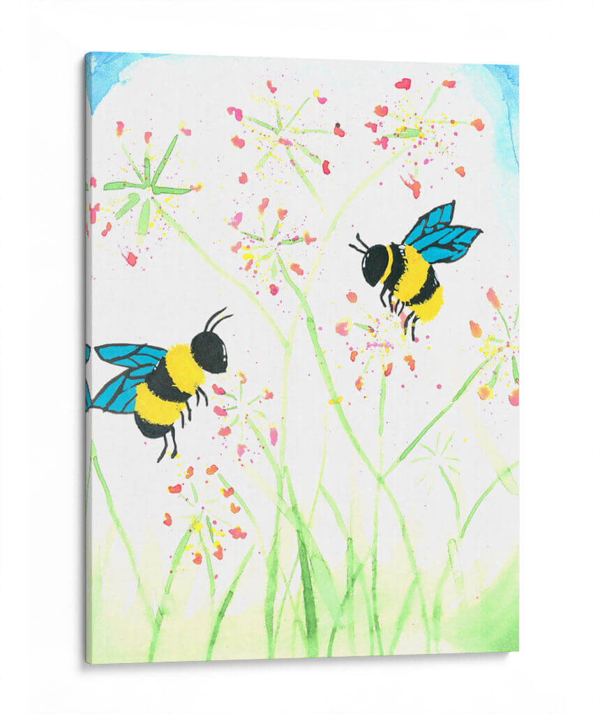 Abejitas de Hadasa Pelcastre - Casa de la Amistad | Cuadro decorativo de Canvas Lab