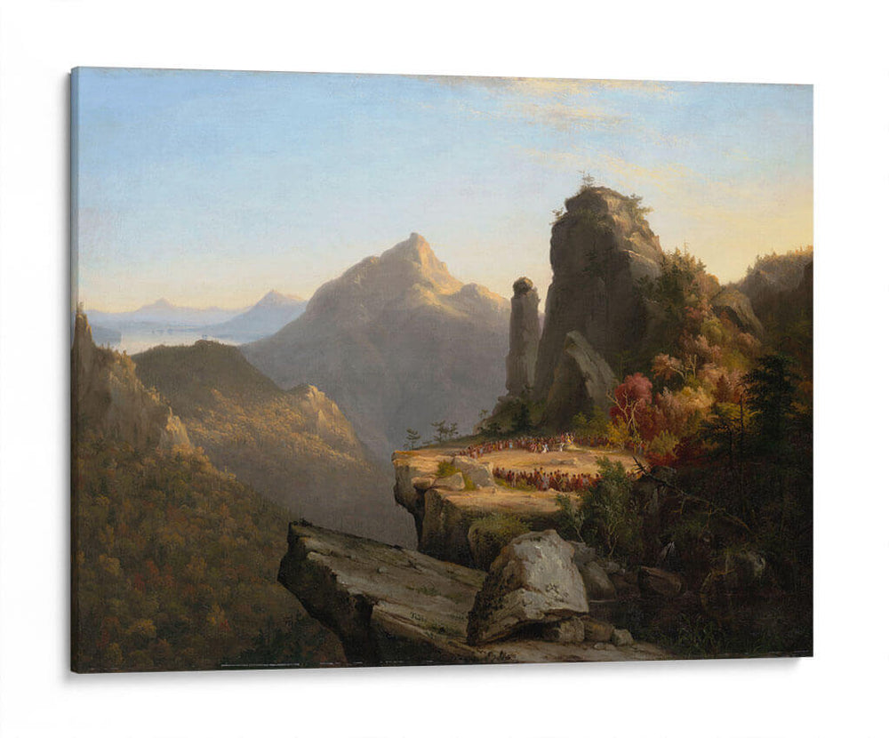 Escena de “El último de los Mohicanos - Thomas Cole | Cuadro decorativo de Canvas Lab