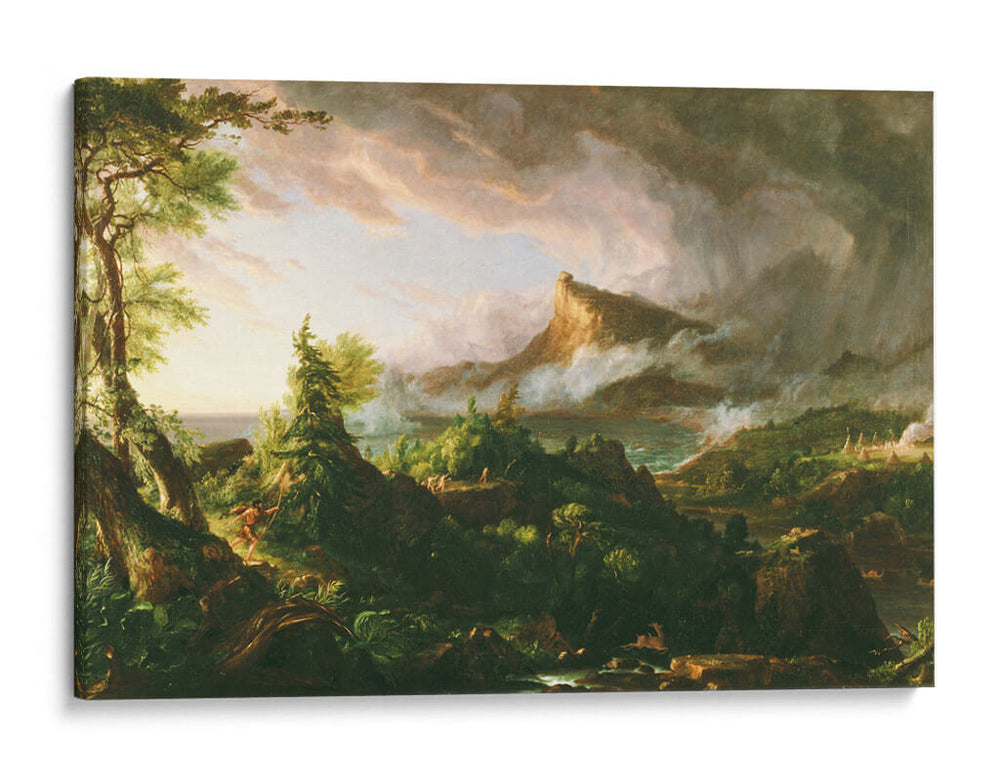 El curso del imperio: El estado salvaje - Thomas Cole | Cuadro decorativo de Canvas Lab
