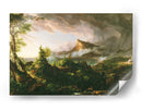 El curso del imperio: El estado salvaje - Thomas Cole | Cuadro decorativo de Canvas Lab
