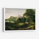 El curso del imperio: El estado arcadiano o pastoral - Thomas Cole | Cuadro decorativo de Canvas Lab