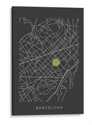 BCN map - Grau Project | Cuadro decorativo de Canvas Lab