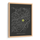 BCN map - Grau Project | Cuadro decorativo de Canvas Lab