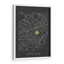 BCN map - Grau Project | Cuadro decorativo de Canvas Lab