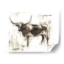 Estudio De Longhorn Ii - Ethan Harper | Cuadro decorativo de Canvas Lab