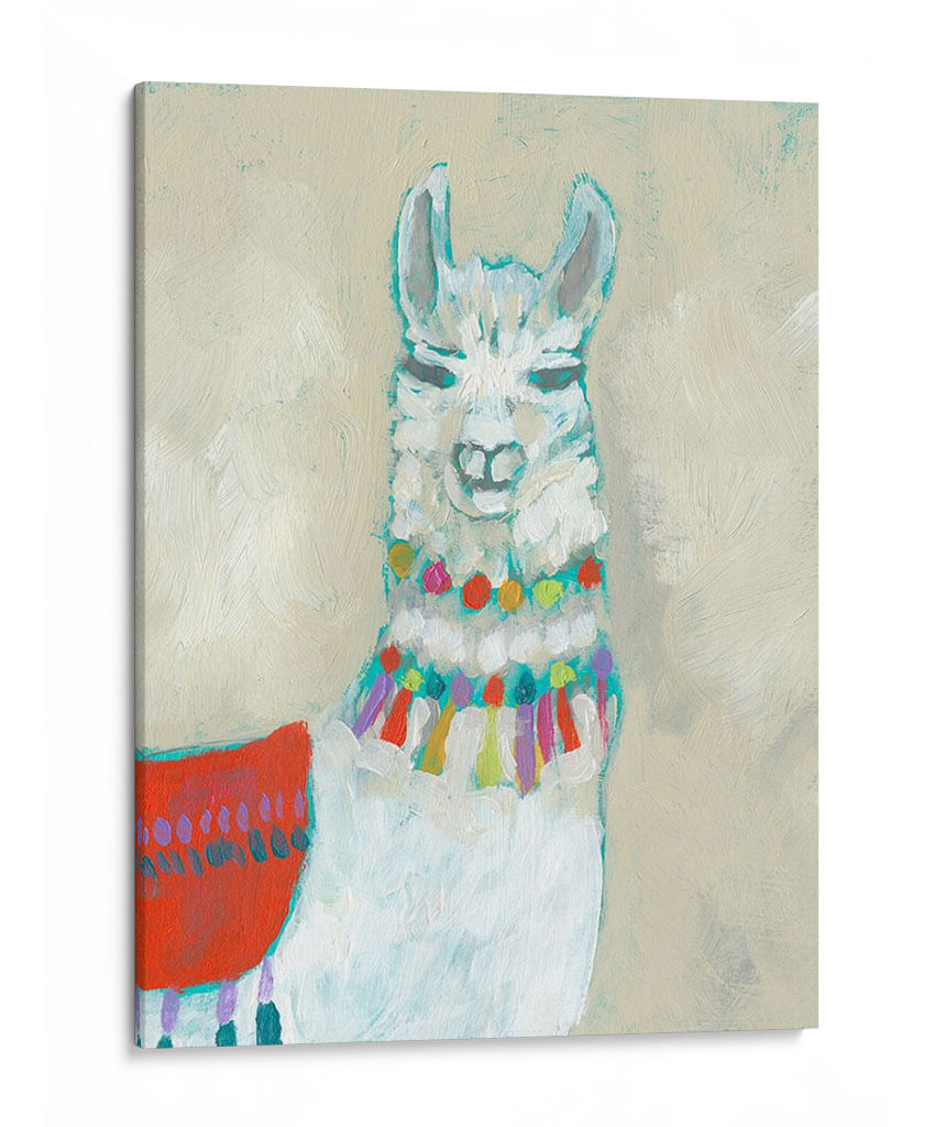 Llama Fun I - Jennifer Goldberger | Cuadro decorativo de Canvas Lab