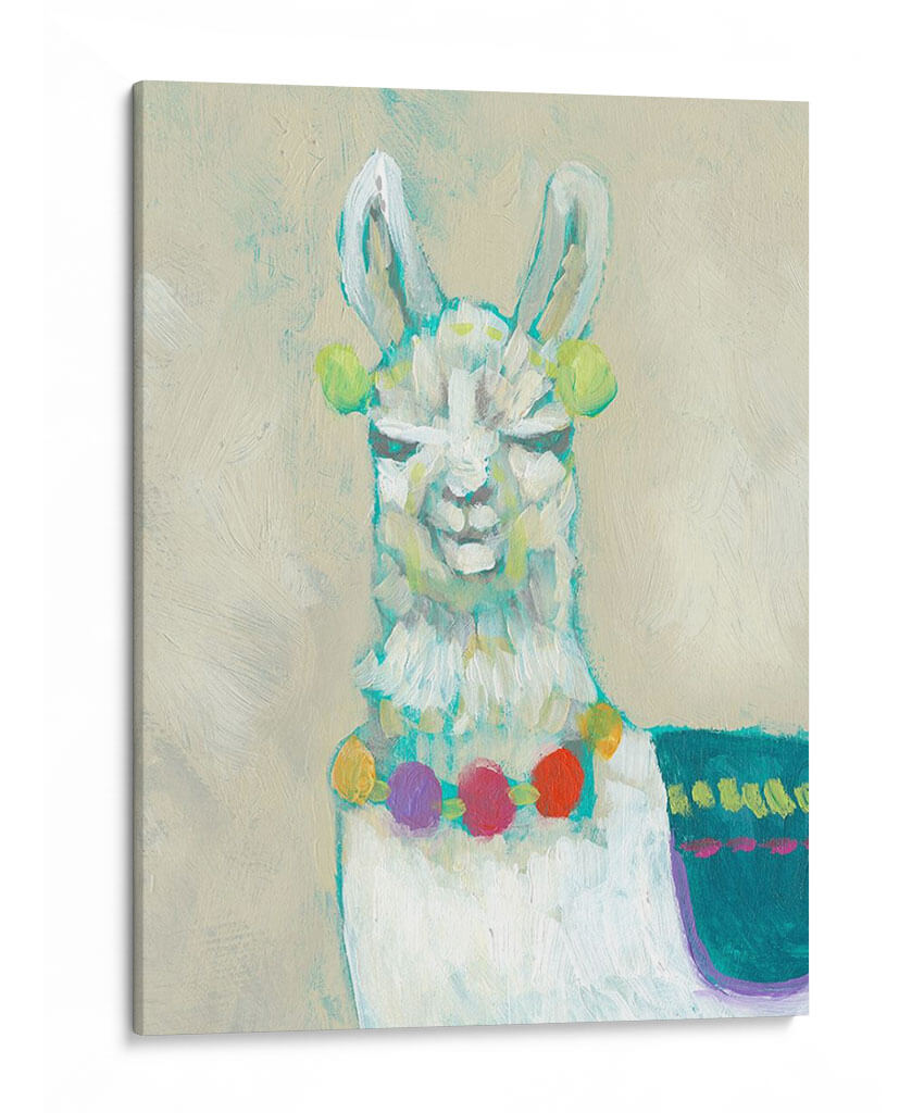 Llama Fun Ii - Jennifer Goldberger | Cuadro decorativo de Canvas Lab