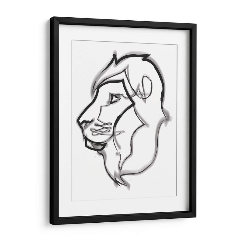 Boris the lion - Grau Project | Cuadro decorativo de Canvas Lab