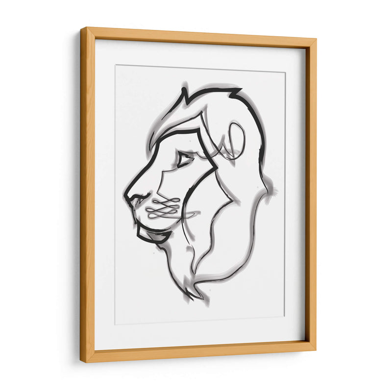 Boris the lion - Grau Project | Cuadro decorativo de Canvas Lab