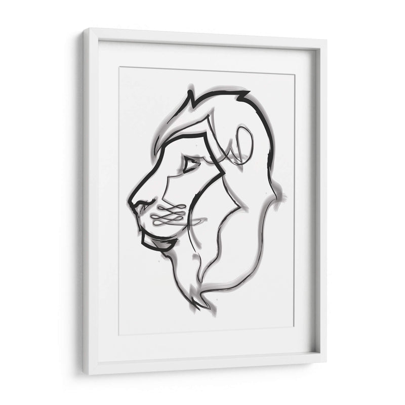 Boris the lion - Grau Project | Cuadro decorativo de Canvas Lab