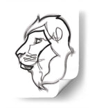 Boris the lion - Grau Project | Cuadro decorativo de Canvas Lab