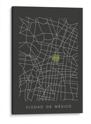 CDMX map - Grau Project | Cuadro decorativo de Canvas Lab