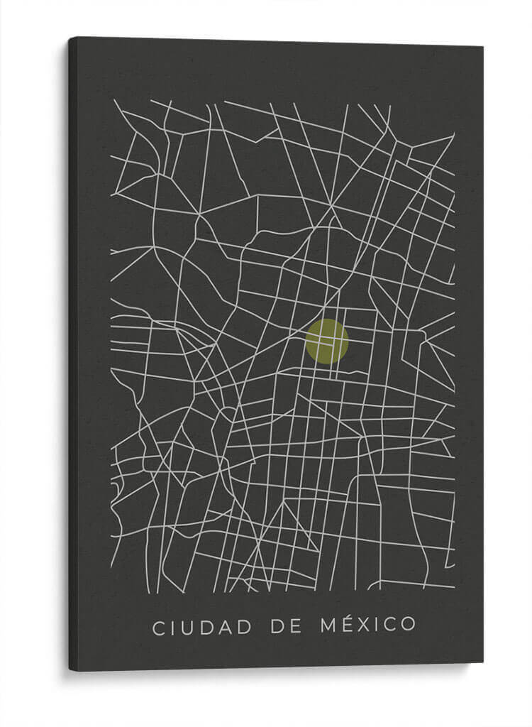 CDMX map - Grau Project | Cuadro decorativo de Canvas Lab