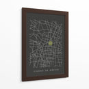 CDMX map - Grau Project | Cuadro decorativo de Canvas Lab