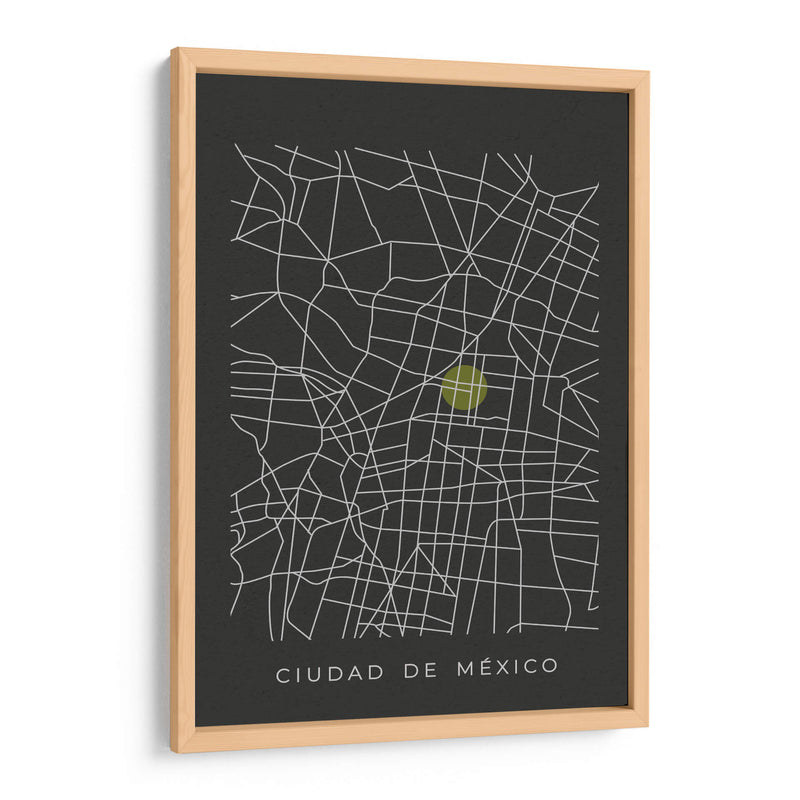 CDMX map - Grau Project | Cuadro decorativo de Canvas Lab