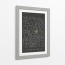 CDMX map - Grau Project | Cuadro decorativo de Canvas Lab