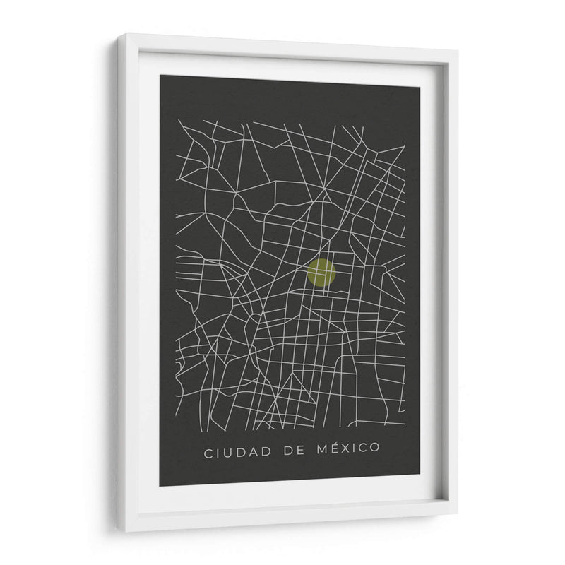 CDMX map - Grau Project | Cuadro decorativo de Canvas Lab
