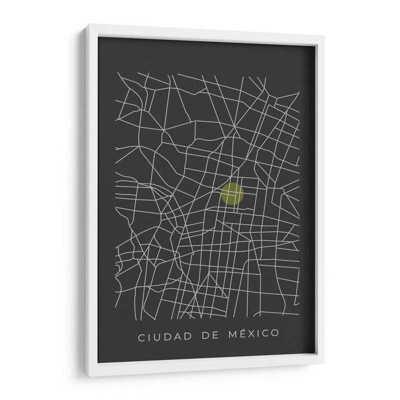CDMX map - Grau Project | Cuadro decorativo de Canvas Lab