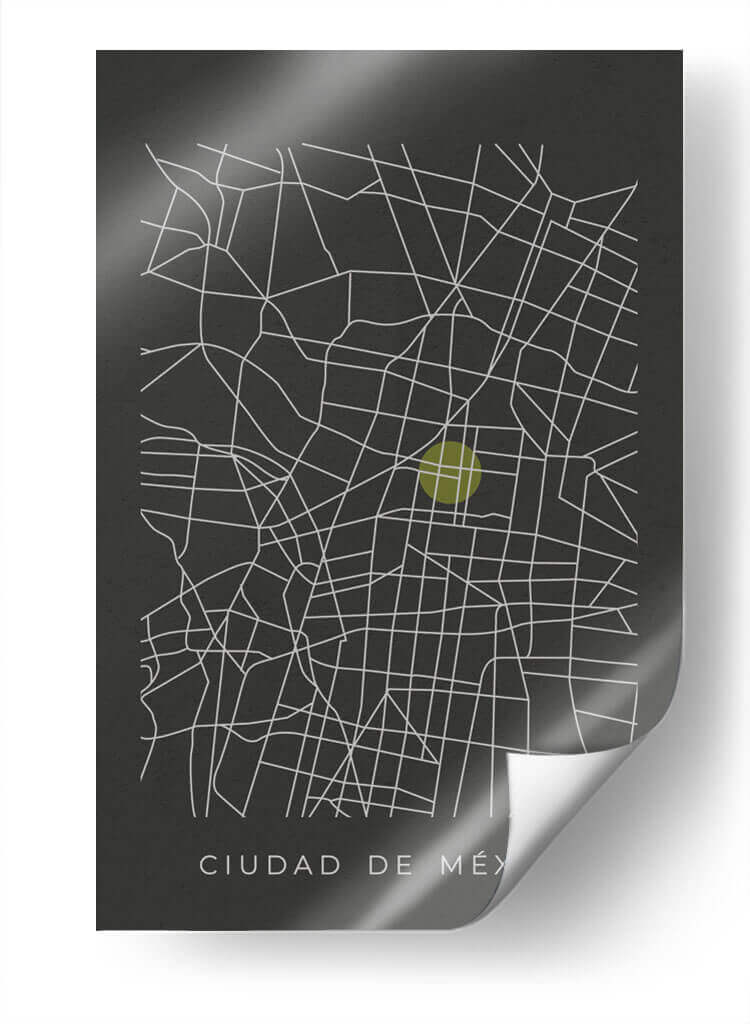CDMX map - Grau Project | Cuadro decorativo de Canvas Lab
