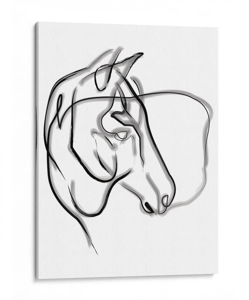 Charlie the horse - Grau Project | Cuadro decorativo de Canvas Lab