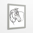 Charlie the horse - Grau Project | Cuadro decorativo de Canvas Lab