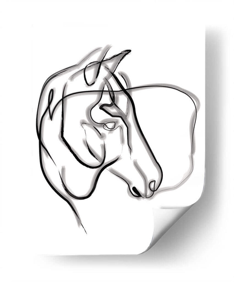 Charlie the horse - Grau Project | Cuadro decorativo de Canvas Lab