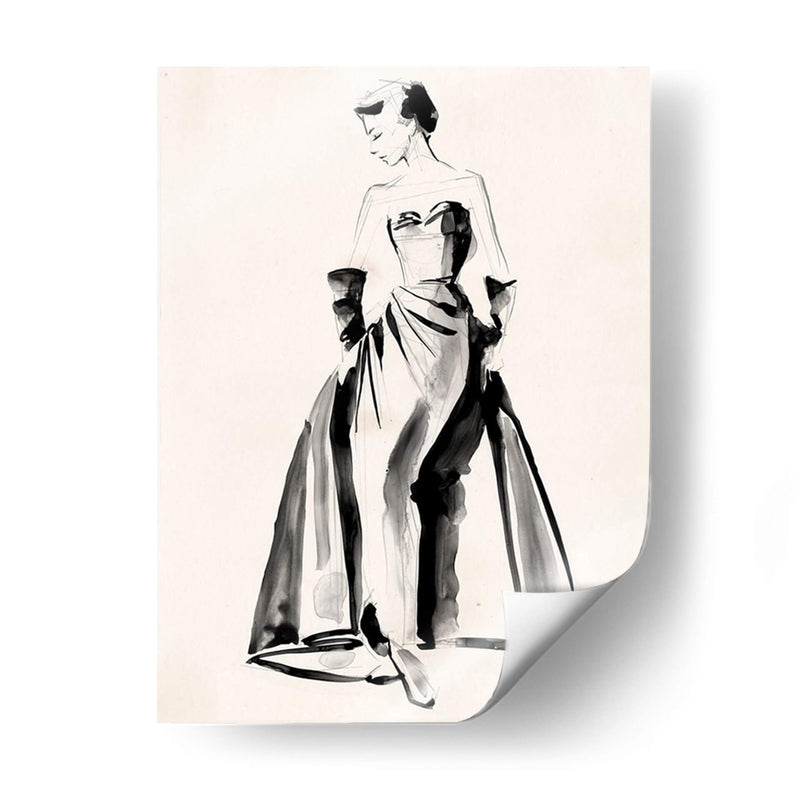 Bosquejo De Traje Vintage I - Jennifer Paxton Parker | Cuadro decorativo de Canvas Lab