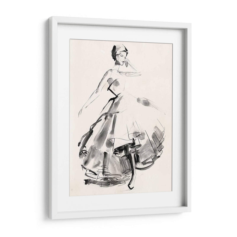 Bosquejo De Traje Vintage Ii - Jennifer Paxton Parker | Cuadro decorativo de Canvas Lab