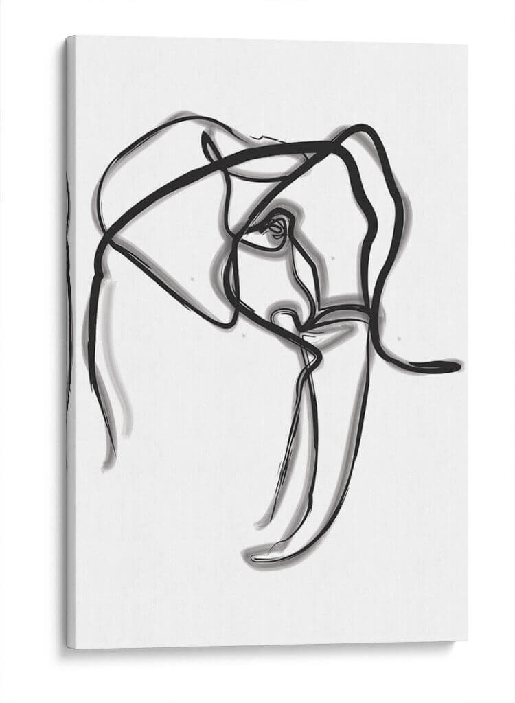 Homer the elephant - Grau Project | Cuadro decorativo de Canvas Lab