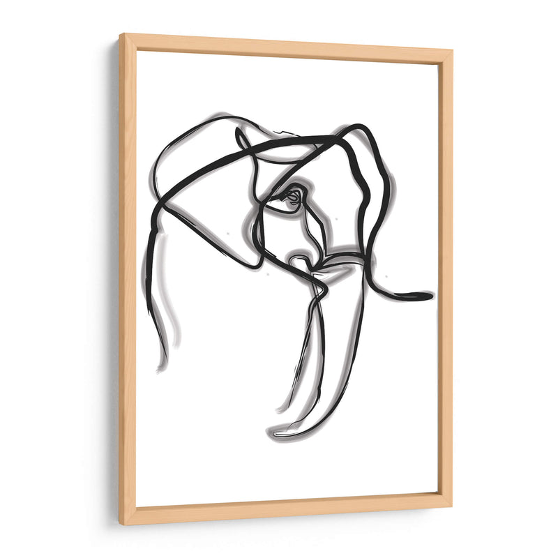Homer the elephant - Grau Project | Cuadro decorativo de Canvas Lab